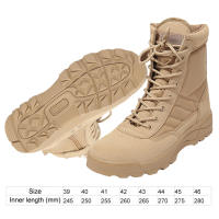 Botas Tácticas Militares Para Hombres Botas De Combate Desérticas Transpirables Botas De Camuflaje Para Exteriores Botines De Seguridad Para Trabajo - details 15