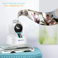 Cámara IP WiFi 4MP Para El Hogar Con Audio Bidireccional Y Rotación De 355 Grados Cámara CCTV Inalámbrica Con Puerto RJ45 Para Seguridad Interior - details 9