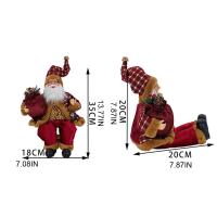 Estatua De Santa Claus Sentado De 14 Pulgadas Decoración De Personaje Navideño Muñeco De Santa Claus Creativo Para Decoración De Fiesta Navideña - details 5