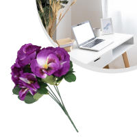 10 Cabezas De Margarita Artificial 26cm Bouquet Para Boda Fiesta Hogar Rama De Flores Artificiales Material COTON - details 81