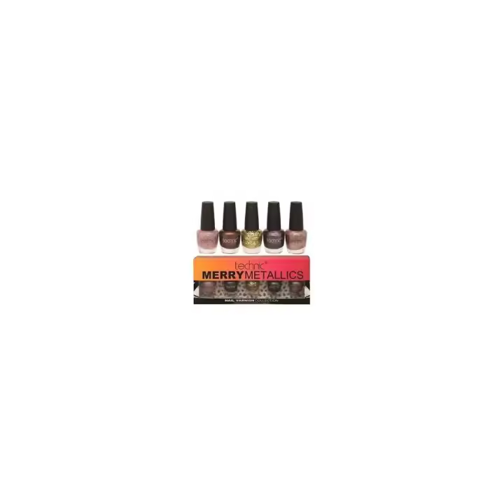 TECHNIC MERRY METALLICS LACAS DE UÑAS 5 x 12 ml Ref. 998220 - 1
