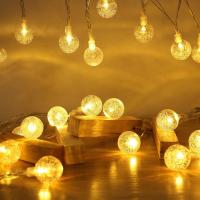 Luces De Bolitas De Burbuja Fairy 1pc 10/20/30/40LED Para Camping Fiesta Courtyard Jardín Potenciado Por Batería - details 1
