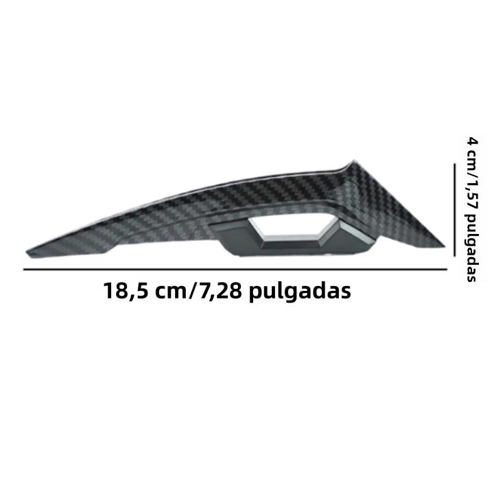 2 Piezas Spoiler De Motocicleta Lados Alas Fijas Motocicleta Scooter Adorno Universal Piezas De Automóvil Cubiertas Y Molduras Ornamentales