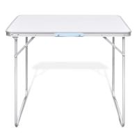 vidaXL Mesita plegable para camping con estructura de metal, 80 x 60 cm - details 2