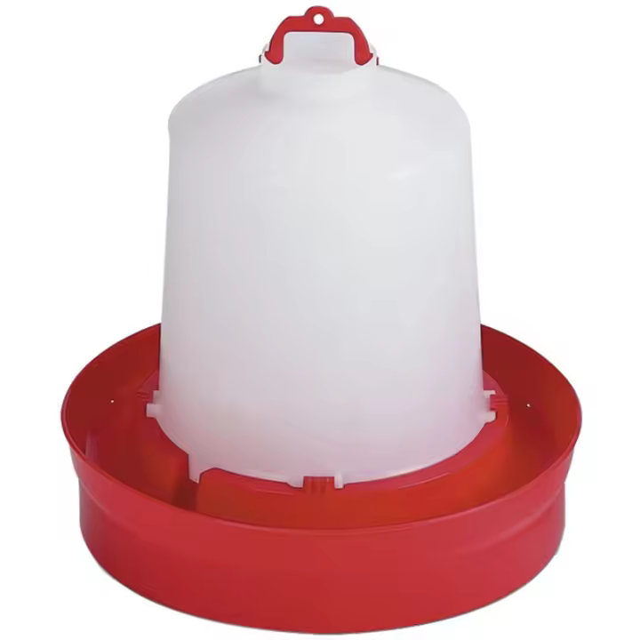 Bebedero para Pollos de 2da Edad ROJO 8 LITROS ø35x24 cm - 1