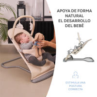 ms Hamaca para Bebé Lullaby - Hamaca con vaivén Natural - Plegable Y Portatil 2 En 1 Mecedora Y Silla - details 2