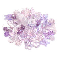 Talares De Acrílico Morado 20g Para DIY Joyería Pulseras Collares Cadenas De Llaves Accesorios Forma Corazón 10mm - details 2