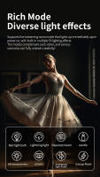Luz De Video Profesional LED Tri-Color ZU80 Con Montura Bowens Mini 80W COB 2500-6500K Para Fotografía Y Streaming Outdoor - details 13