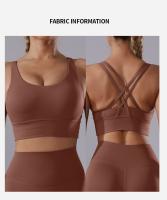 Vnazvnasi Top Deportivo Para Mujer Ropa De Gimnasio Sujetador De Yoga Top De Gimnasio Sujetador Sin Cierre Secado Rápido Nylon - details 4