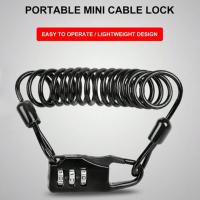 Cable De Seguridad Multifuncional Para Bicicleta De Montaña Moto Y Vehículo Eléctrico Bloqueo De Seguridad Portátil Con Contraseña Negro - details 5
