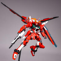 Figura De Acción Mecha INFINITE JUSTICE ZGMF-X19A Roja 1/144 Con Base Para Decoración De Escritorio Juguete Para Niños Regalo - details 5