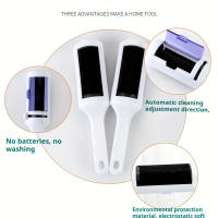 Cepillo De Limpieza Electrostático Para Eliminar Polvo Pelo De Mascotas Y Ropa Para El Hogar La Oficina Y El Viaje - details 3