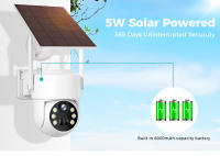 Cámara de seguridad inalámbrica solar Hiseeu, resolución de 4MP, detección de movimiento PIR, visión nocturna en color, audio bidireccional, WiFi de 2.4GHz, giro de 355° y inclinación de 90°, resistente al agua IP66 - details 5