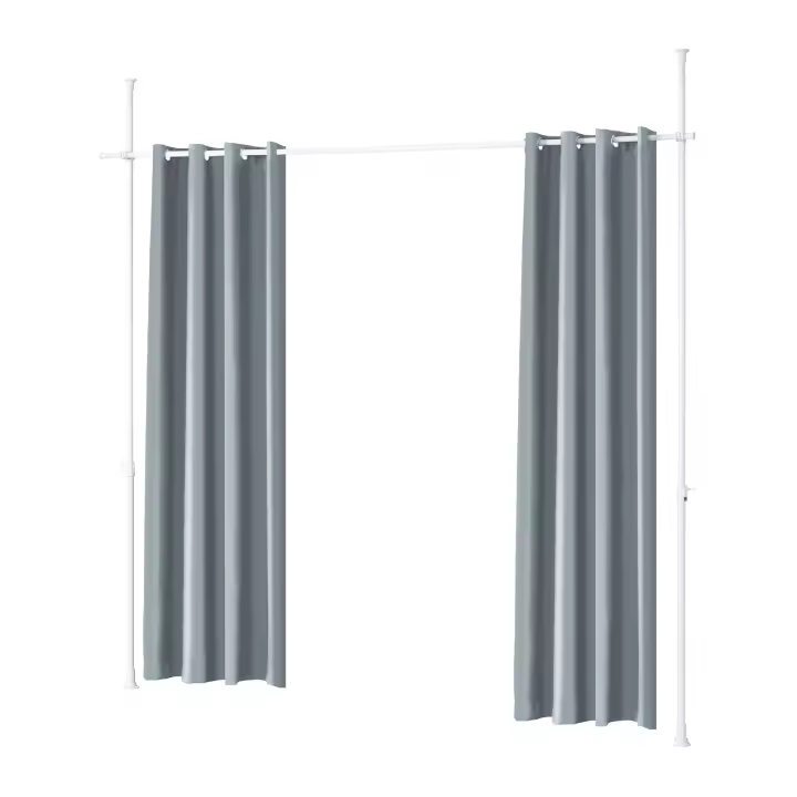 SoBuy KLS12-DG Separador de Ambientes Interior Oficina 1 Panel Ancho (162-266) x Alto (199-262) cm - 1