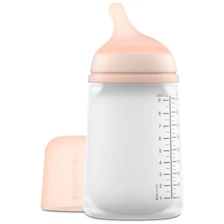 Suavinex Zero Zero Biberón Anticólicos 270 Ml Con Tetina De Flujo Medio, 1 Ud - 1