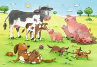 Ravensburger - Familia animales. Puzle 2x12 piezas - details 0