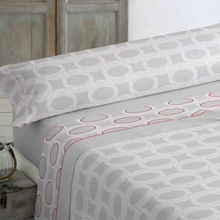 KYTZIAS - Juego de Sábanas Verano tacto Extrasuave. Juego de cama 3 Piezas Microfibra. Sábanas de Verano de colores. Ropa de cama lisa y suave. Estampados modernos para cama de 90, 105, 135 y 150 cm. - 1