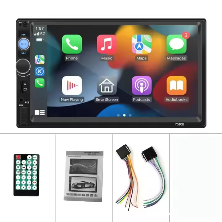 Reproductor Multimedia MP5 Acodo 2din Carro Radio 7 Pulgadas Carplay Android Auto Bluetooth USB TF FM Para Toyota Honda - 1