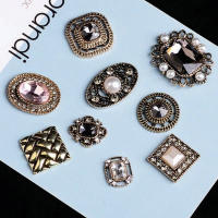 10pcs Botones De Aluminio Con Diamantes Y Perlas Para Decoración De Invitaciones De Boda Y Ropa Accesorios De Joyería Para Niñas - details 13