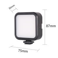 Luz De Video LED Portátil Recargable Para Fotografía DSLR Camcorder Gopro Vlog 3 Colores 3000K-7000K Mini Luz De Ambiente Para Cámara - details 11