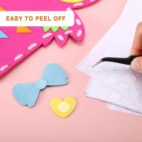 100pcs Cinta Adhesiva Doble Cara 1/0.5cm Parches Removibles Redondos Sin Rastro Pequeños Para Decoración De Fiestas - details 4