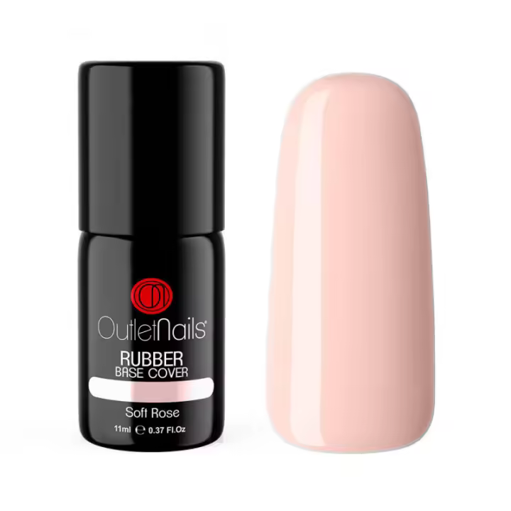 Rubber Base Cover - Soft Rose 11ml para uñas esculpidas - Outlet Nails - 1