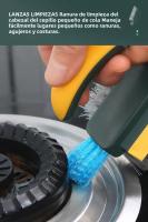 Cepillo De Limpieza 2 En 1 Para Paredes Y Piso Durable De Plástico Diseño Portátil Para Baño Cocina Y Sala De Estar - details 8