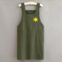 Delantal De Algodón Puro Para Cocina En Casa Resistente Al Enfriamiento Transpirable Para Mujer Ropa De Trabajo Adulto Delantales De Cintura - details 9