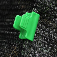 40Pcs Clip De Plástico Para Invernadero Verde Clavos De Cierre Rápido Para Cubierta De Película En Invernaderos Color Verde - details 1