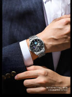 Reloj de cuarzo multifuncional y luminoso para hombre, nuevo y resistente al agua. - details 10