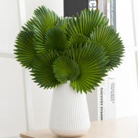 Planta Artificial De Palma Verde En PU Material Hojas De Tortuga Decorativa Para Jardín Y Sala De Estar Del Hogar - details 0