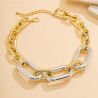 Cuello Alto De Acrylic Big Chain Para Mujer Y Hombre Joyería Grunge Estilo Steampunk Moda Exagerada Cadena Ganchillo Grueso - details 6