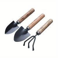 Juego De Herramientas De Jardín 3pcs Rake Pala Mini Para Plantas Succulentas Y Tierra Suave Aluminio Herramienta De Jardinería - details 10