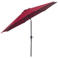 Outsunny Sombrilla de Jardín Ø295x250 cm con Manivela Parasol Exterior con Mecanismo de Inclinación y Poste Desmontable de Metal para Terraza Piscina Patio - details 3
