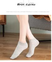 10 Pares De Calcetines Cortos Para Mujer En Color Sólido Transpirables De Malla Para Verano Deporte Calcetines De Barco Casual - details 6
