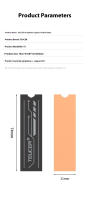 TEUCER Disipador De Calor Para SSD M.2 NVMe NGFF 2280 De Grapheno Y Cobre Para Laptop PC PS5 Doble Pack Dimensiones 74*21*0.15MM - details 6