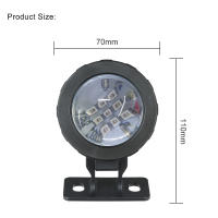Lámpara De Fuente LED RGB Con Control Remoto IP65 Impermeable Efected Flash/Strobe/Fade/Smooth 4 Efected Luz Para Piscina Acuario Charco - details 4