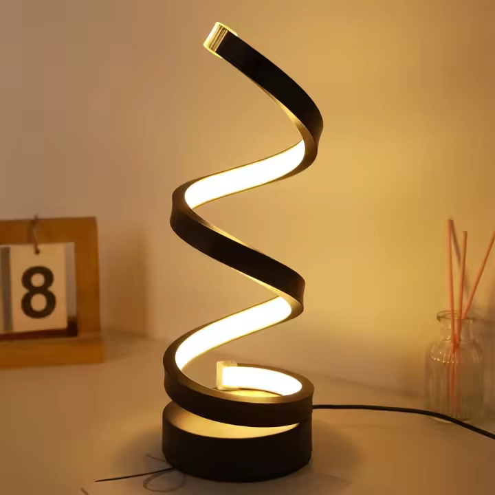 Lámpara De Mesa LED Moderna Y Minimalista Ajustable En 3 Colores RGB Luz De Escritorio Para Dormitorio Sala De Estar Oficina - 1