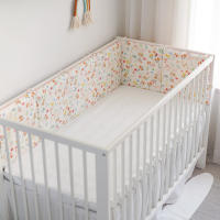 LALA - Ropa de Cama para Cuna de Bebe recién nasido, Valla anticolisión, de conejo Flor, surface AA, 30*30*6, Pieza completo, Lavado - details 0