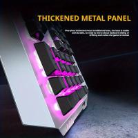 Teclado De Juego EWEADN GX80Z 104 Teclas Con Panel De Metal Todas Las Metalizadas Silencioso Y Retroiluminado LED Para Uso En Hogar Escuela Y Laptop - details 3