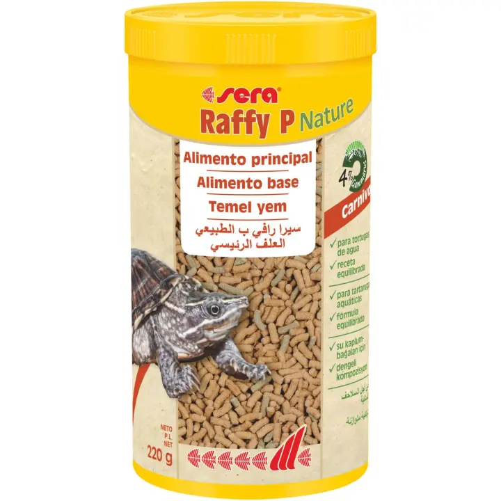 Sera Raffy P Nature - Alimento Equilibrado para Tortugas Acuáticas - 1