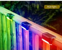 Luces Solares LED Para Escaleras Jardín Patio Camino Pared 1-8 Pack Impermeables RGB Fuente De Luz Solar ABS Modernas - details 5