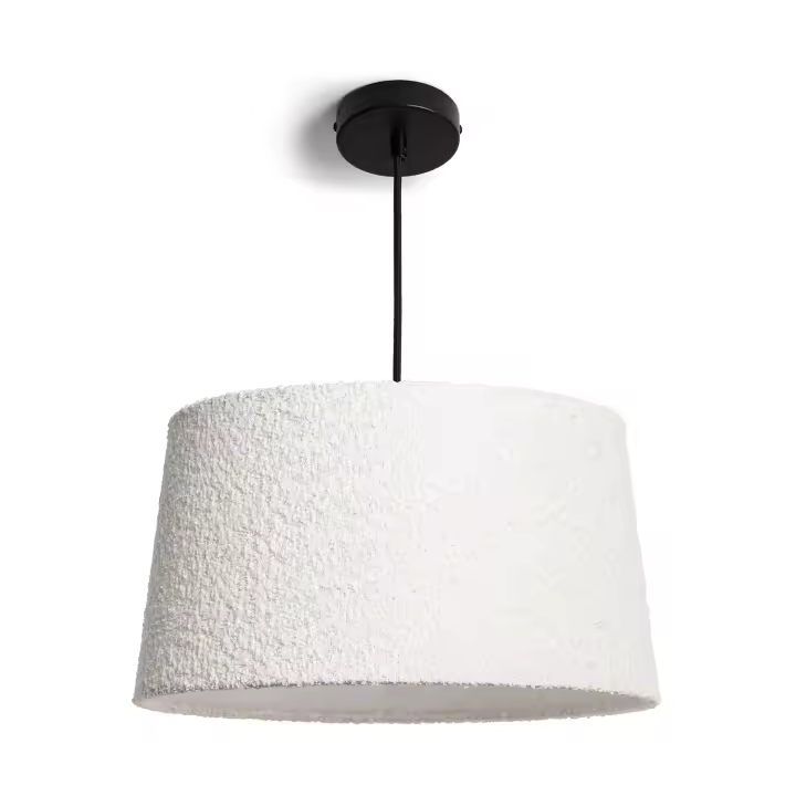Ledkia Lámpara Colgante Tela Micaela  Blanco - 1