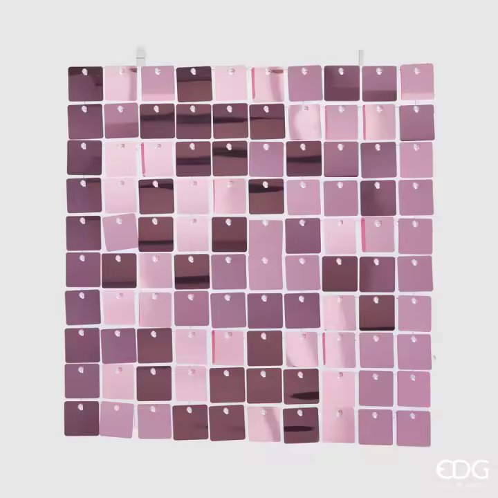 EDG Tienda Navidad Enzo De Gasperi Square Glitter 30x30 Cm Oro Rosa - 1