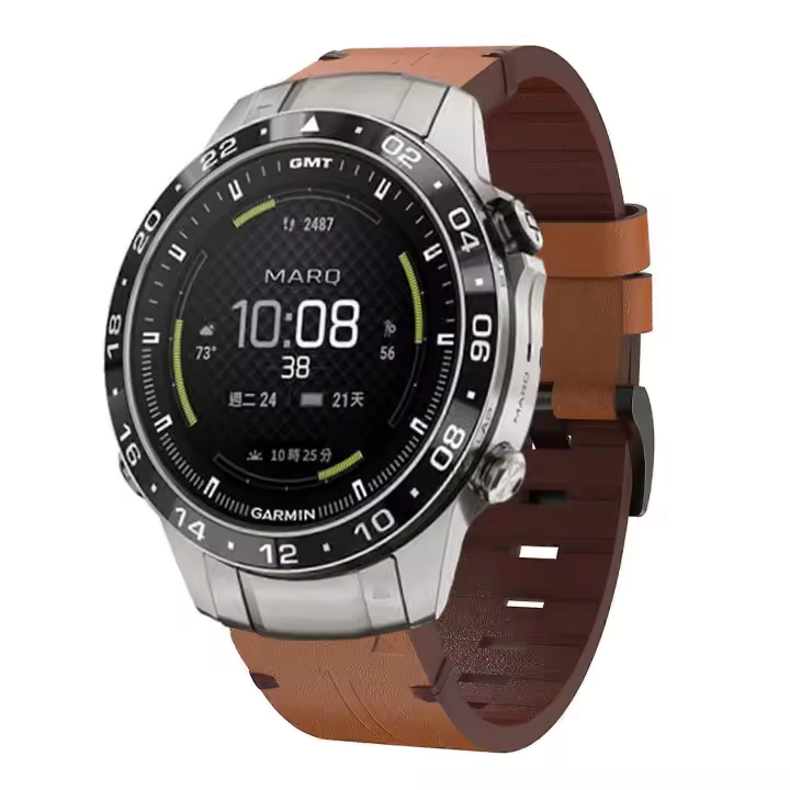 Leather Watch Band For Garmin MARQ Aviator Gen 2 - 1