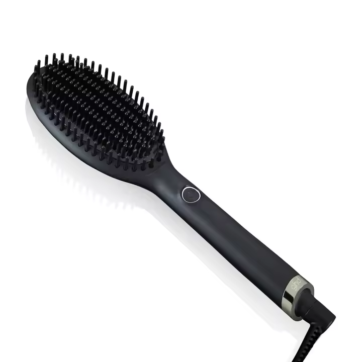 ghd Glide - Cepillo Térmico Alisador de Pelo Para un Acabado Liso Natural Sin Esfuerzo, Acabado Suave, Brillante y Sin Frizz, Púas Cerámicas - Para Todo Tipo de Cabello - Color Negro - 1