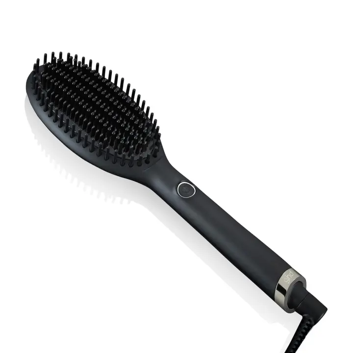 ghd Glide - Cepillo Térmico Alisador de Pelo Para un Acabado Liso Natural Sin Esfuerzo, Acabado Suave, Brillante y Sin Frizz, Púas Cerámicas - Para Todo Tipo de Cabello - Color Negro - 1