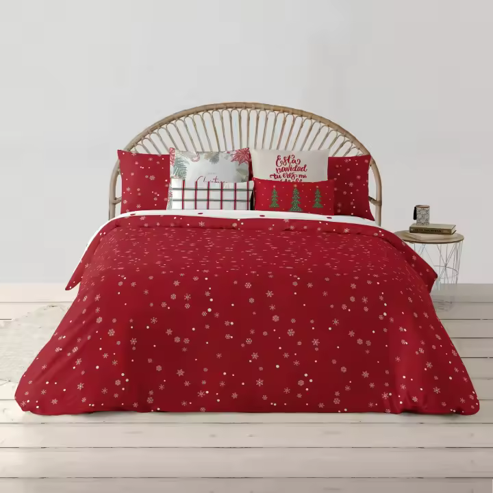 BL Belum | Funda nórdica Navidad 50% algodón - 50% poliéster, Funda nórdica con Botones Laponia 9 (Cama 135) - 1