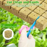 Cubo De Cultivo De Hidroponía Stonewool 50/300pcs Medio De Cultivo Sin Tierra Bloque De Plantación Rockwool Para Semillas Suministros De Jardín - details 6