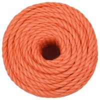 vidaXL Cuerda de trabajo polipropileno naranja 10 mm 50 m - details 2